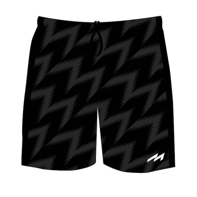 Jagged pattern Pants（MHP-2401）BLACK