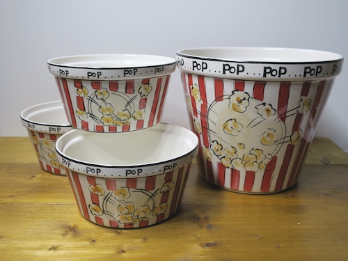 popcorn bowl ポップコーンボウル ４点セット