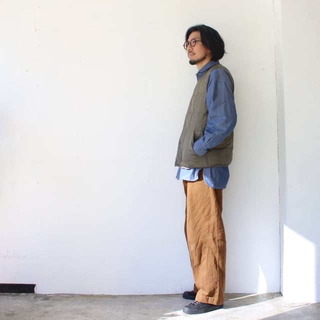 ZANTER JAPAN インナーダウンベスト RE DOWN INNER VEST （Khaki） | C