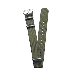 NYLON NATO TYPE WATCH STRAP /  Olive Green Color strap