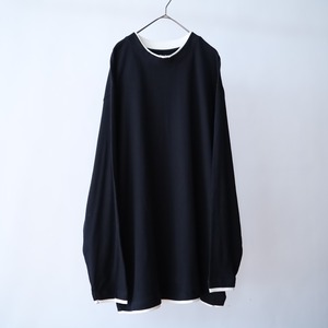 " KING SIZE " over silhouette bi-color switching design cut & sewn