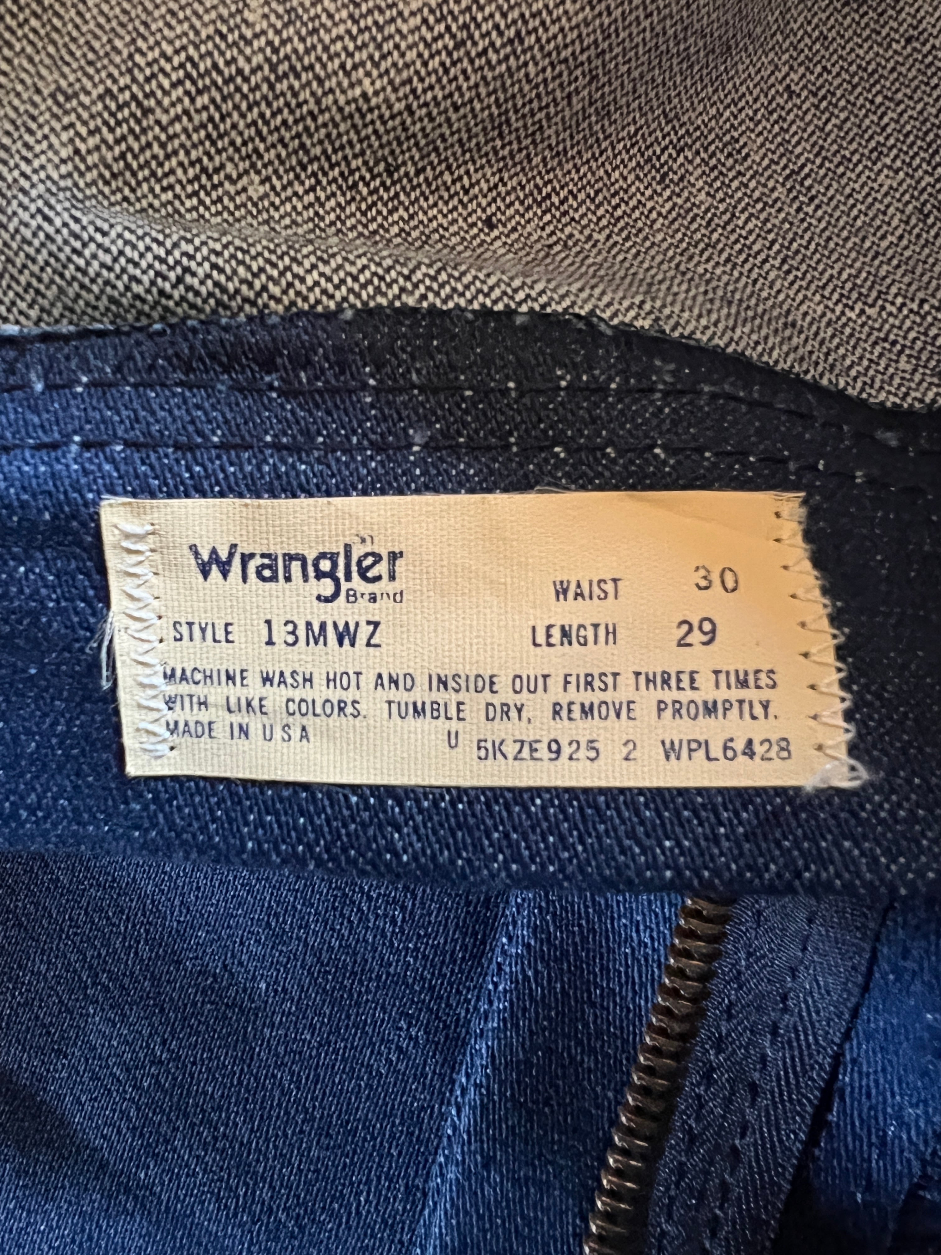 70's〜 Wrangler 13MWZ デニムパンツ DEADSTOCK 表記(30×29) USA製