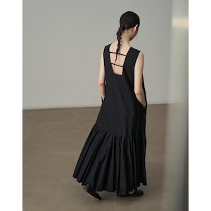 french chic back open one-piece