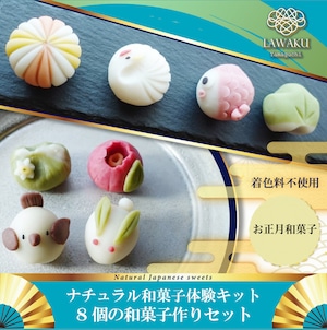 ナチュラル和菓子体験キット【冬&お祝い和菓子セット】#2