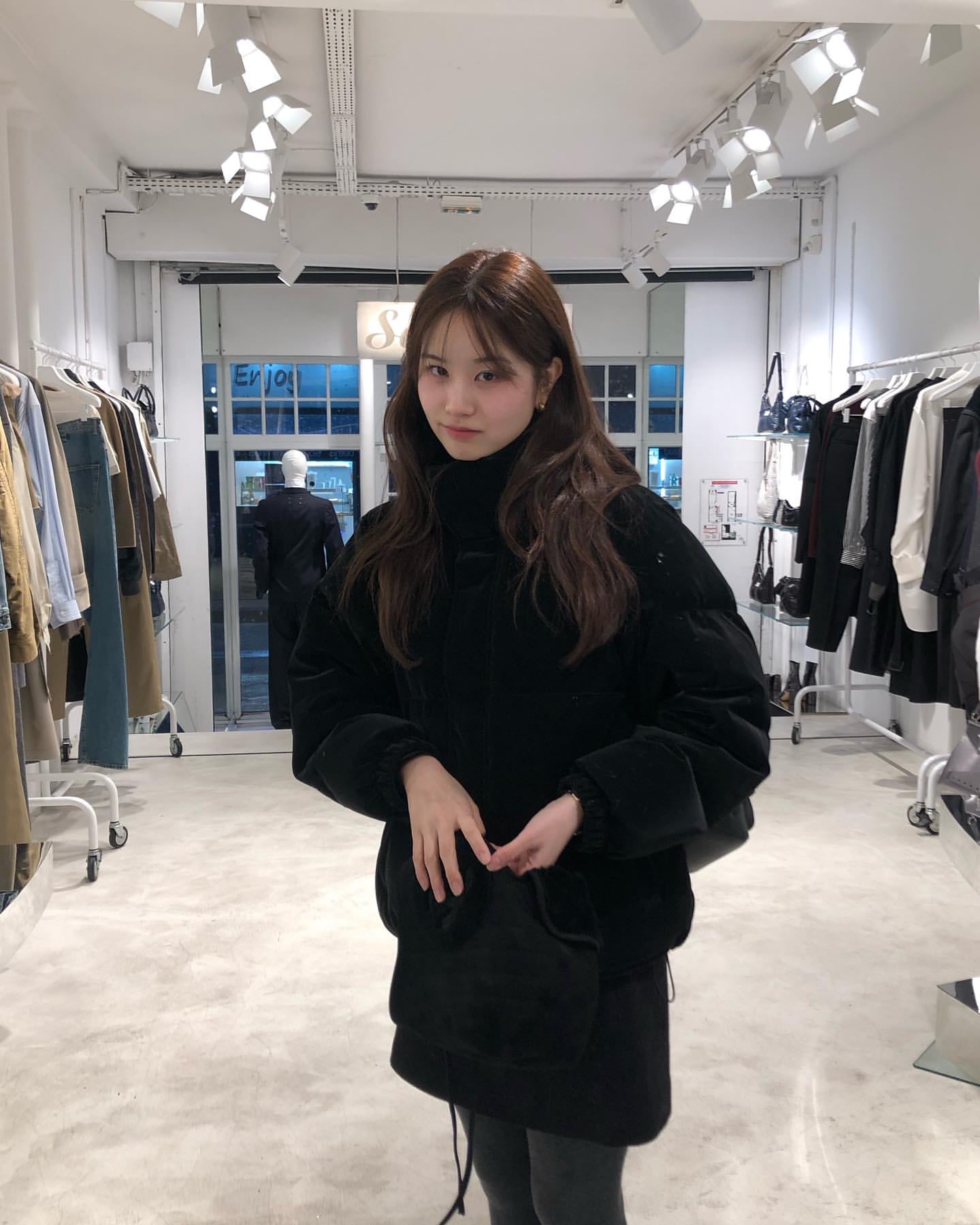 (予約)ounce / Velvet down padding coat