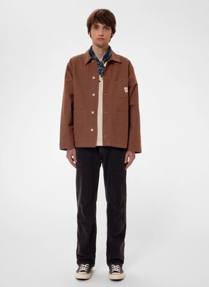 Nudie jeans ヌーディージーンズ  Howie Waxed Chore Jacket ワークジャケット　ブラウン