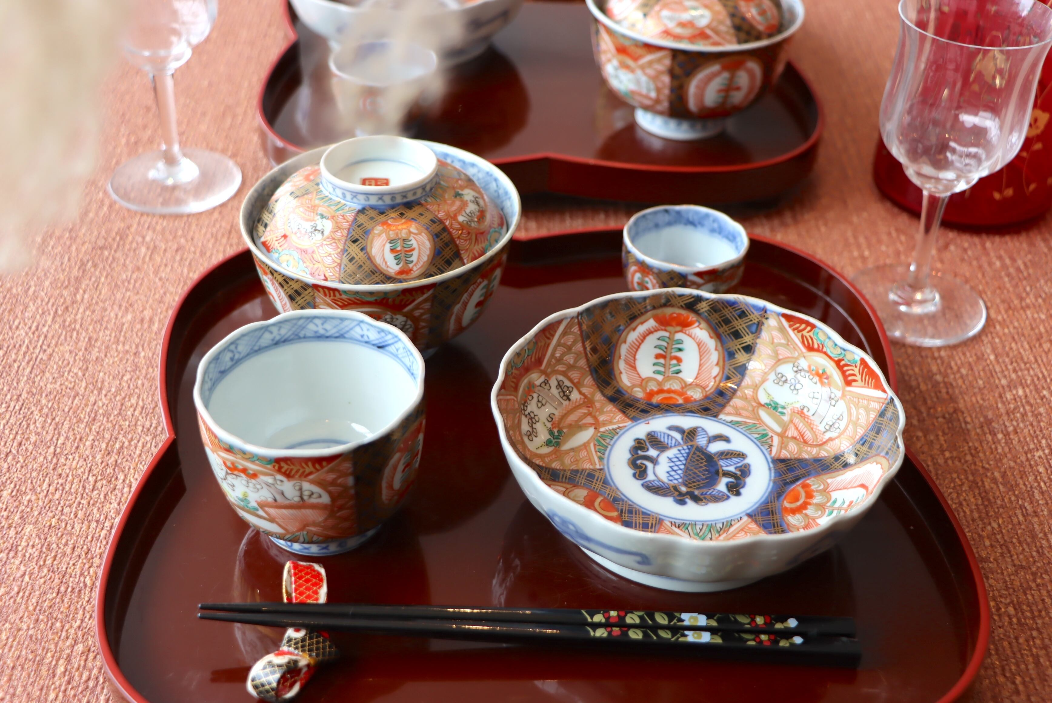 湯呑 伊万里焼 色絵 桃手 通りもの | PAY ID
