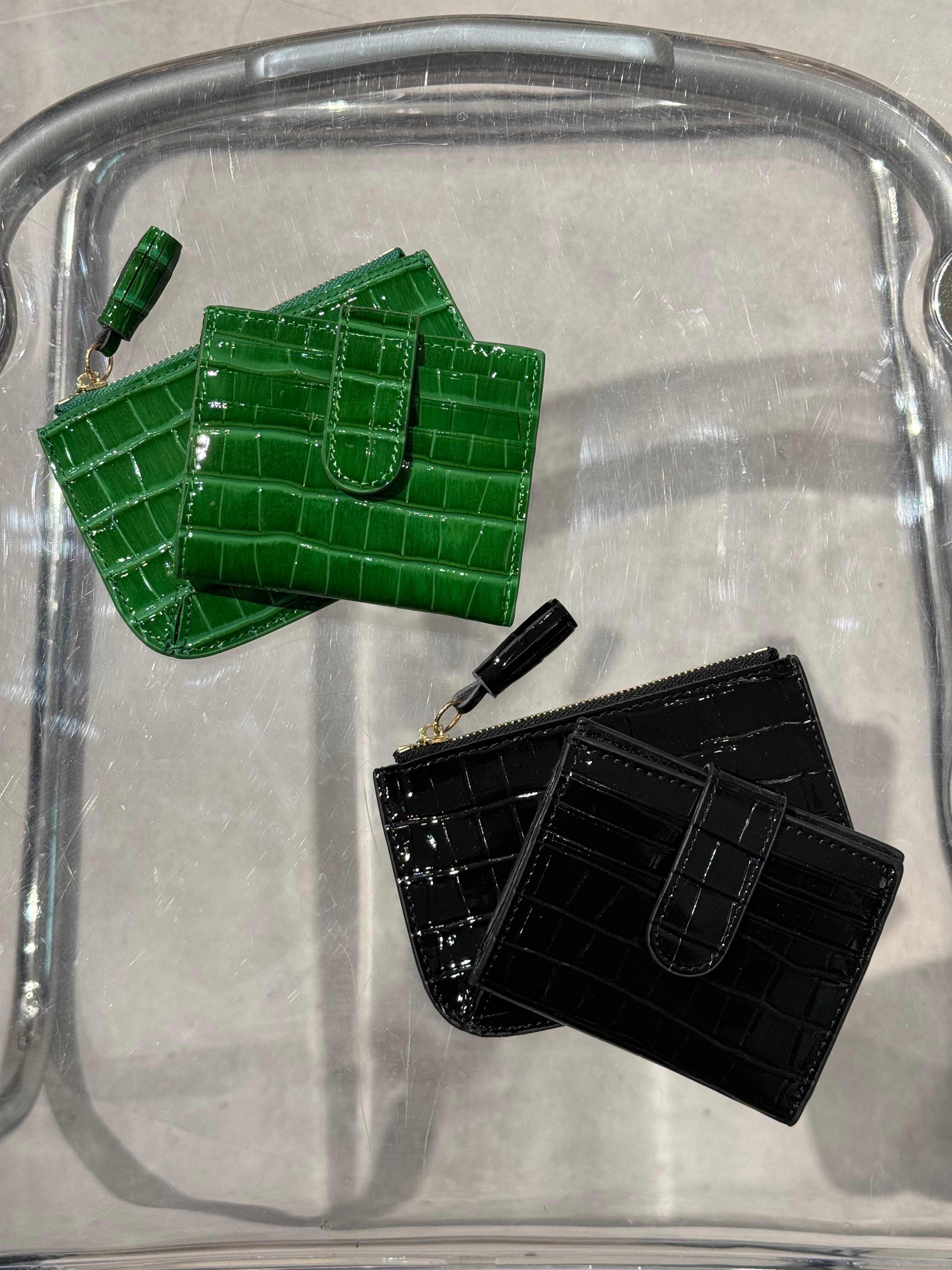 textured pattern card case set