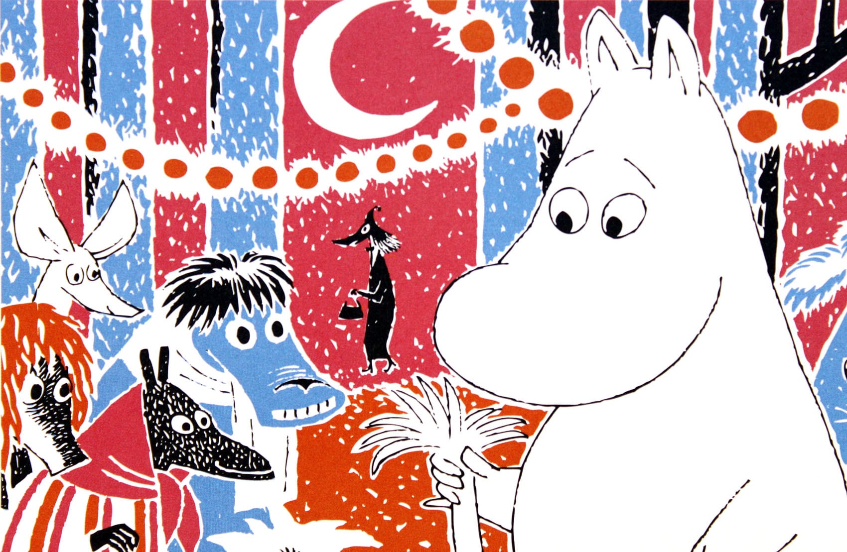 ムーミン 北欧 Putinki「ムーミントロール 6」送料無料 フレーム選択可能 展示用フック付アートポスター 絵画 インテリア アート