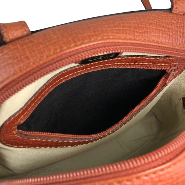 LOEWE ロエベ ショルダーバッグ ブラウン ロゴ型押し レザー vintage ヴィンテージ オールド hhdfi4