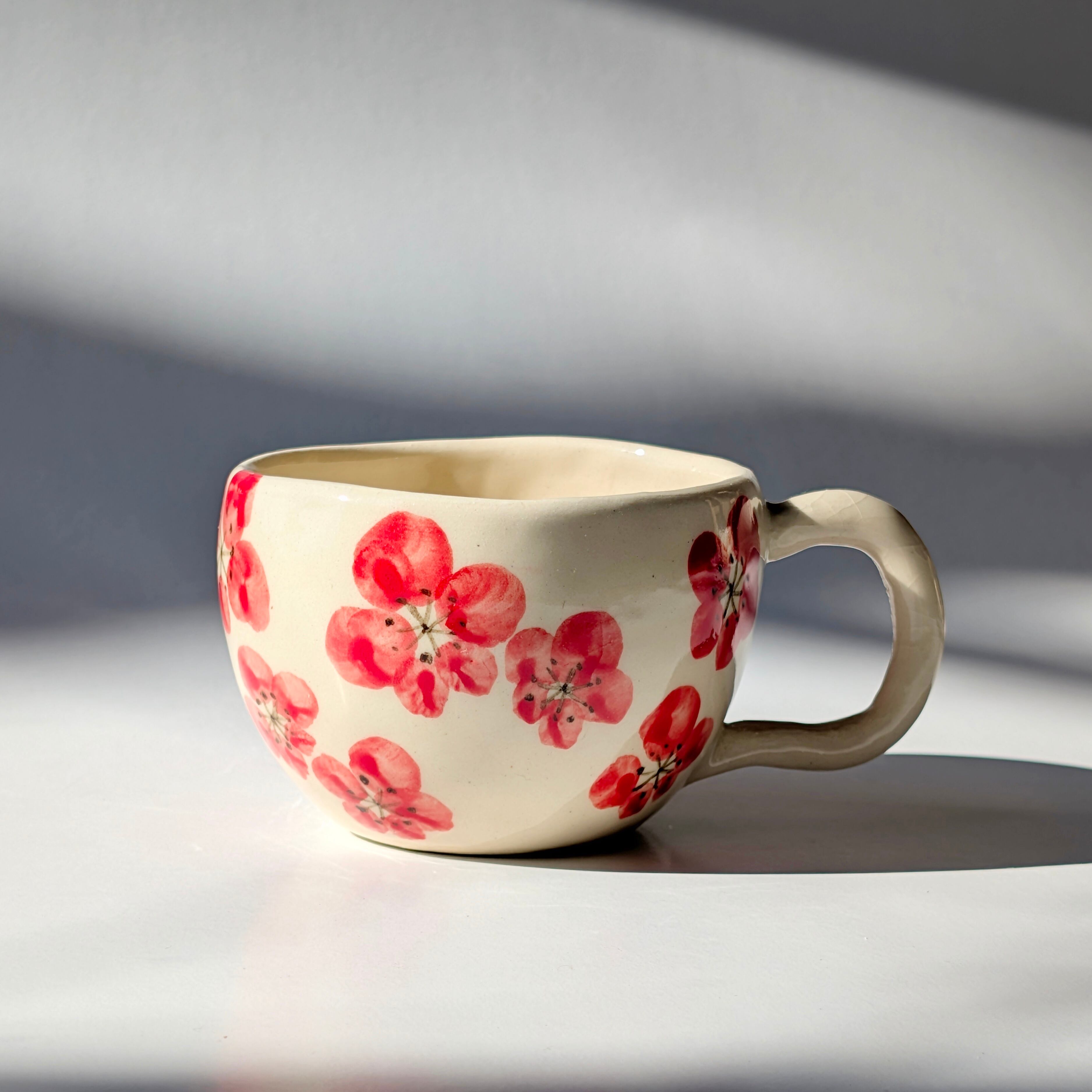 コーヒーカップ 梅 手びねり A | しののめラボ