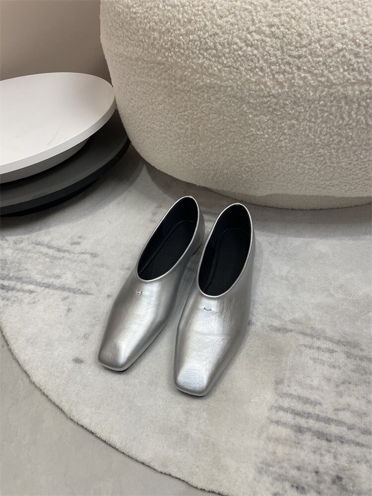 Square-toe Flats Shoes