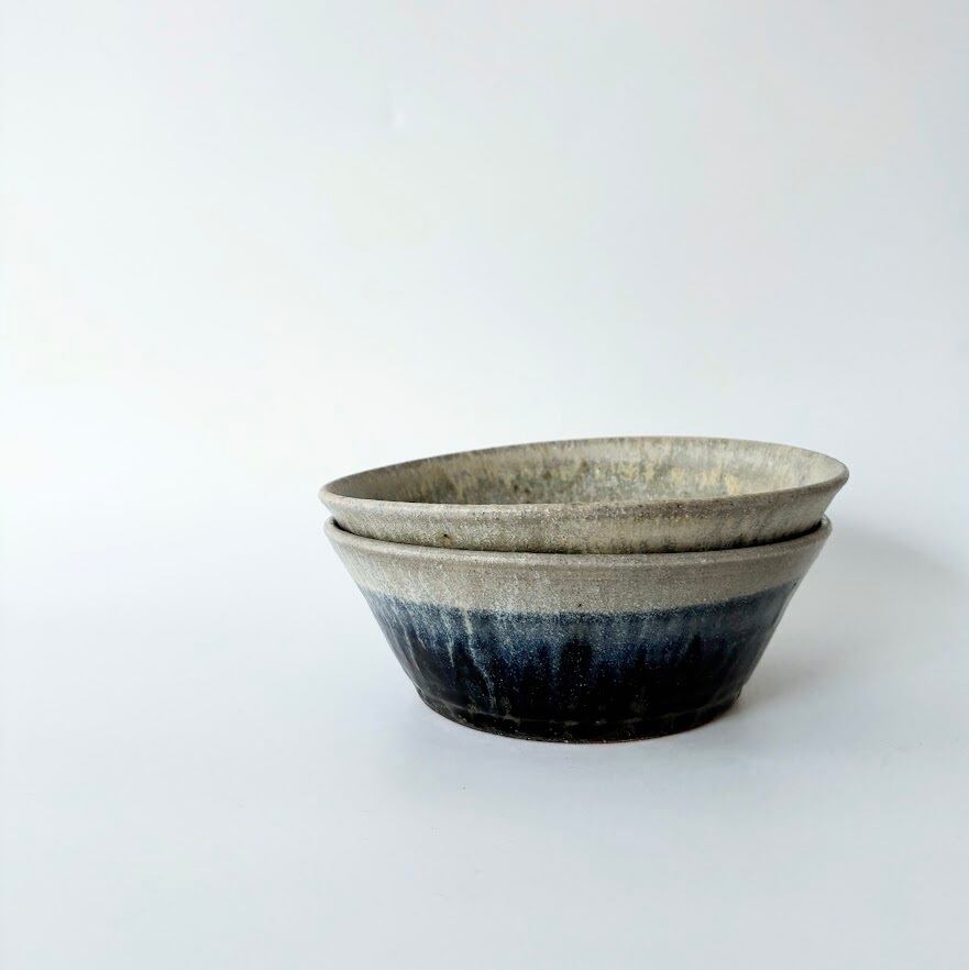 深鉢    骨董 八木橋昇 古呉須内灰釉 6寸深鉢② | WOLK