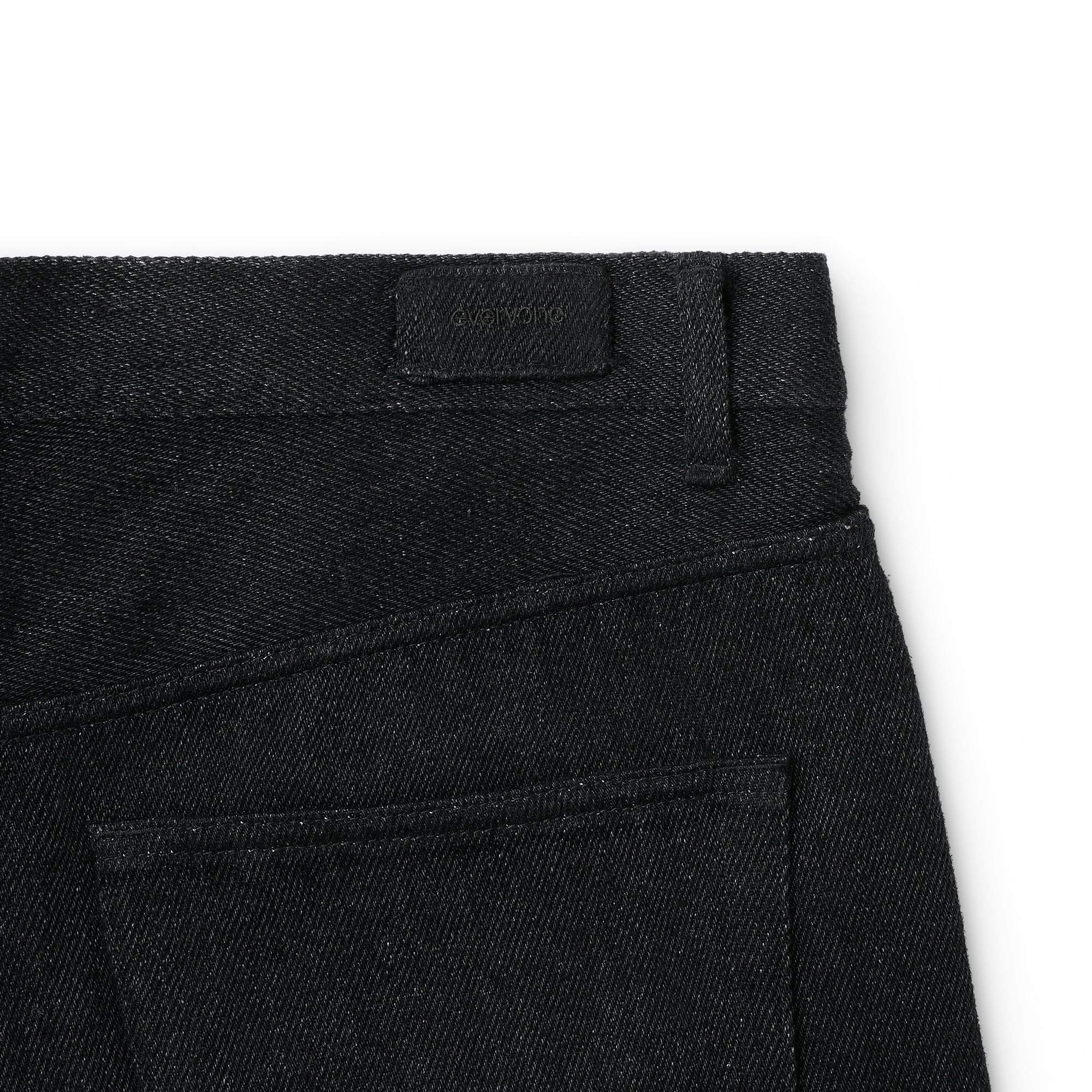 everyone soft denim shorts (BLACK) | everyone