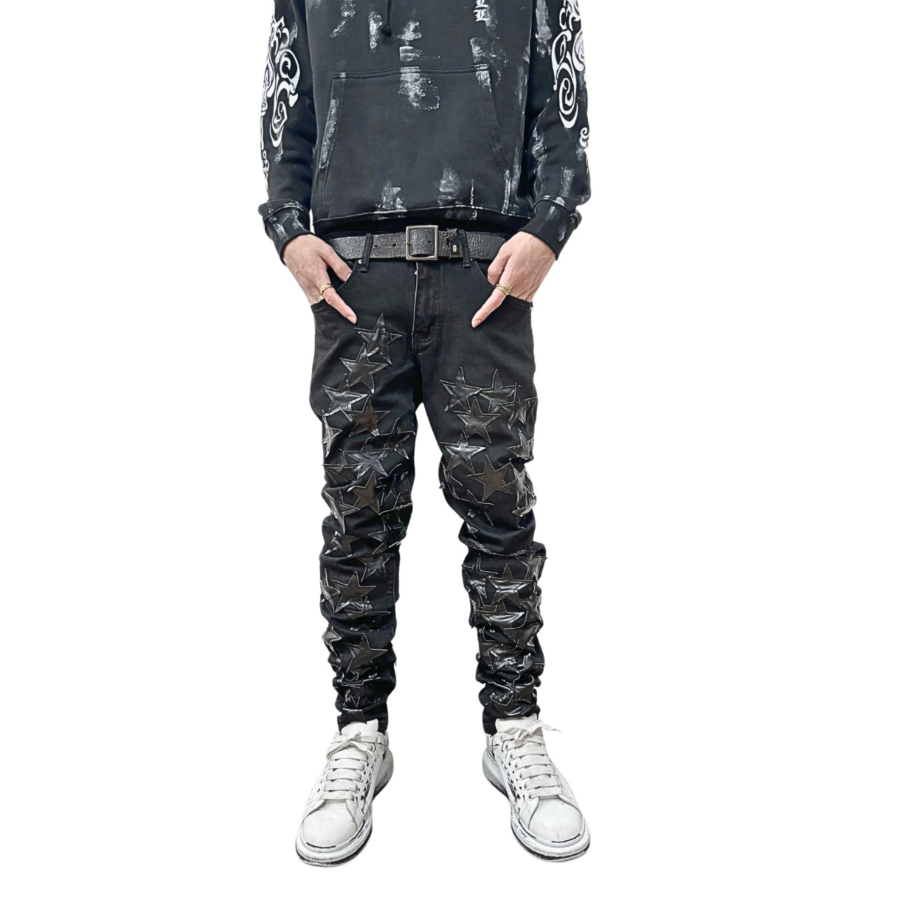 high street damage star denim【ES017】 - 3