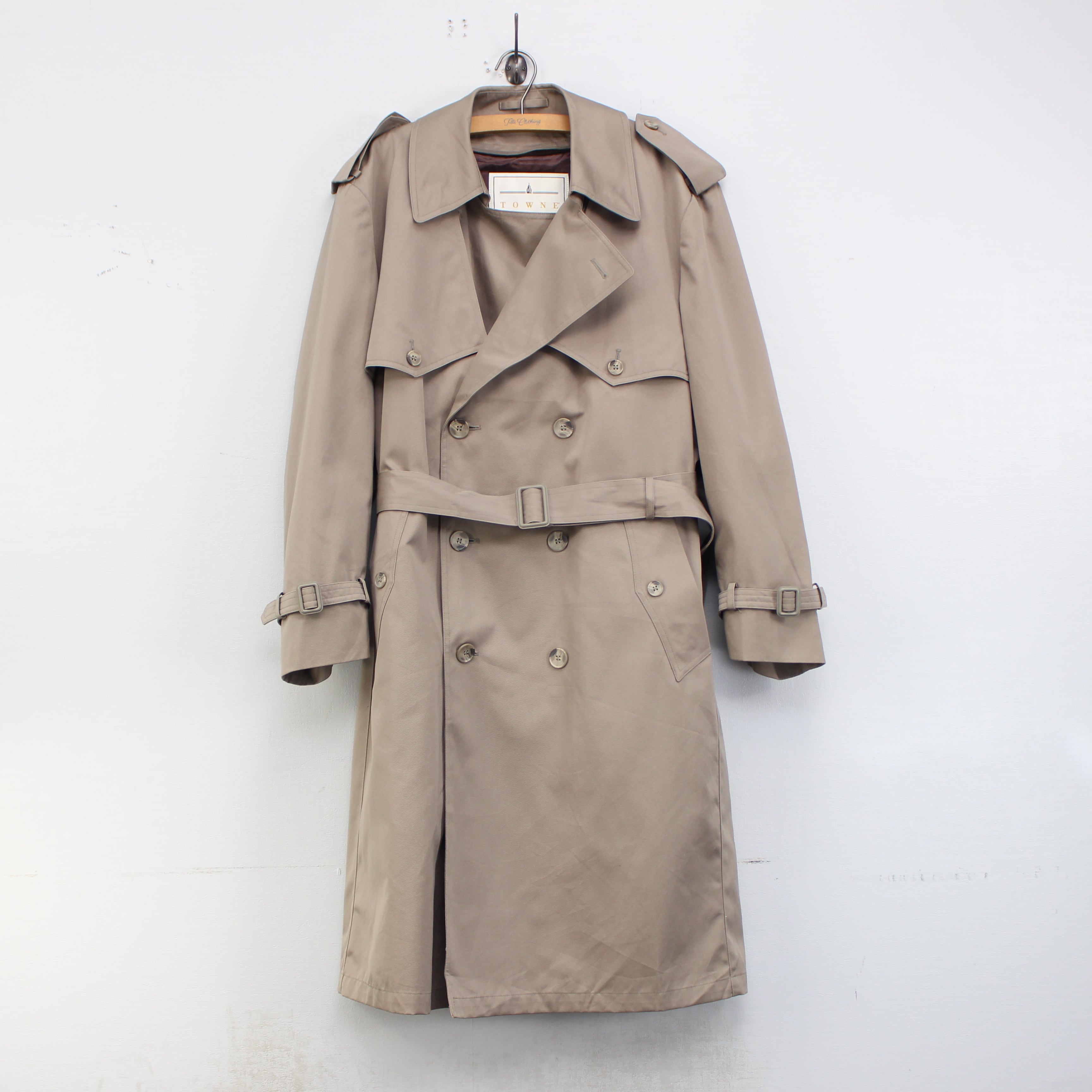 USA VINTAGE TOWNE BY LONDON FOG TRENCH COAT WITH LINER/アメリカ 