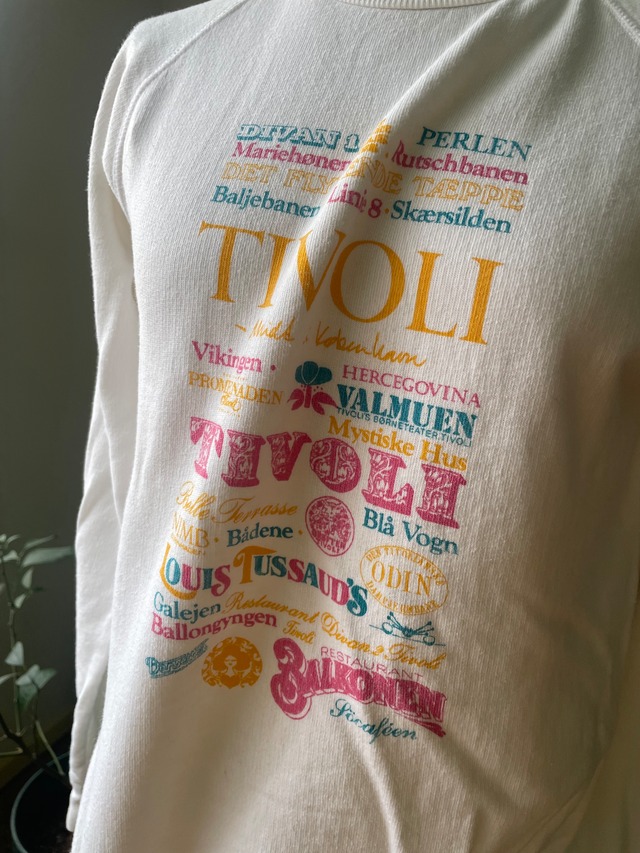 80s-90s TIVOLI Graphic Raglan Sweatshirt