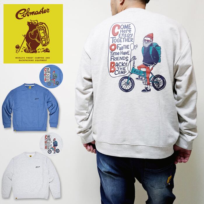 Cobmaster コブマスター スウェット アウトドア キャンプ ビッグシルエット 大きめ メンズ バックプリント【送料無料】
