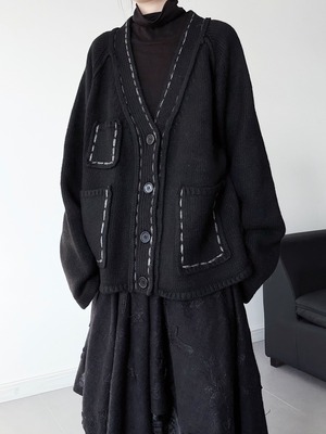 Stitch design Lou knit cardigan [T2684]