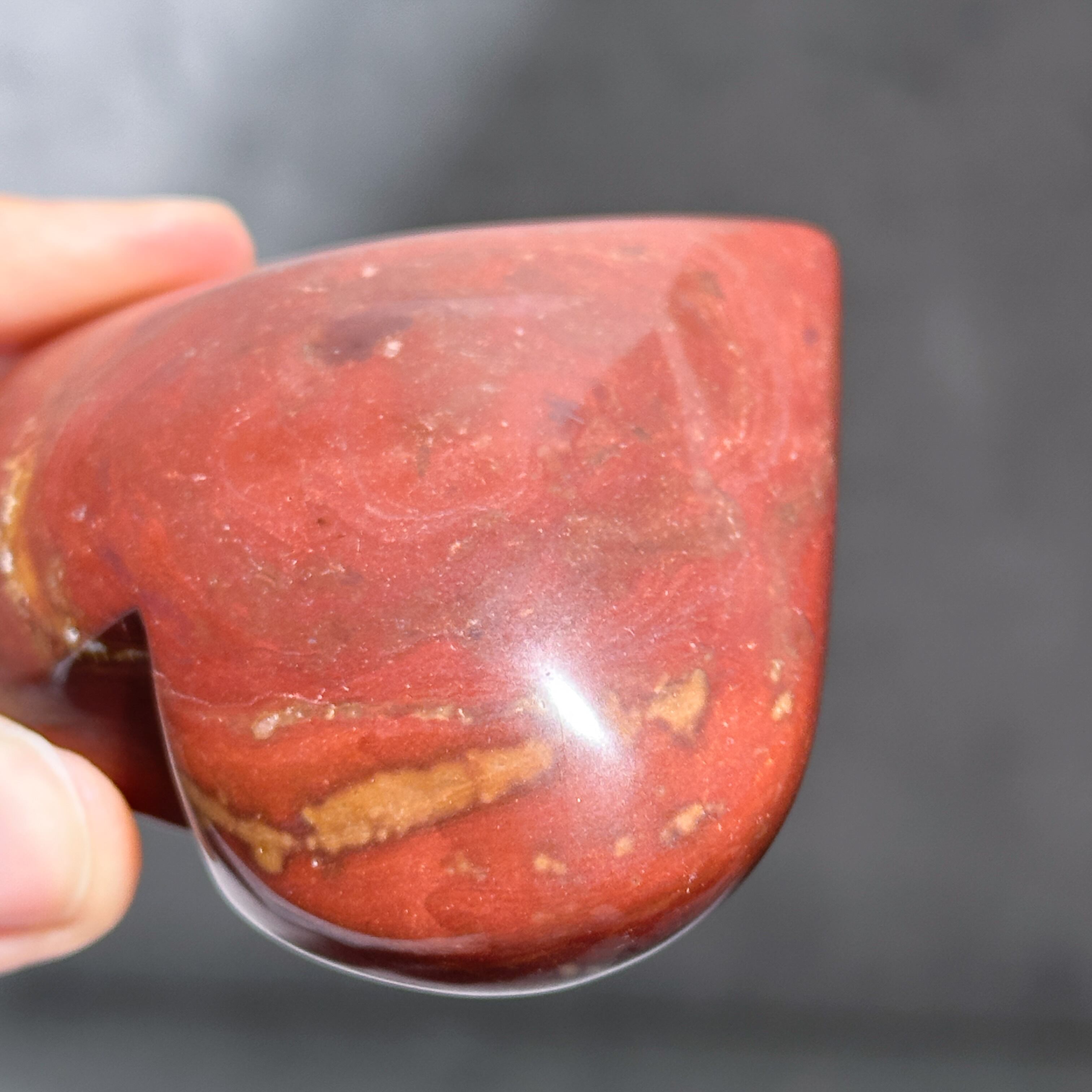 レッドジャスパー ハート31◇ Red Jasper ◇天然石・鉱物
