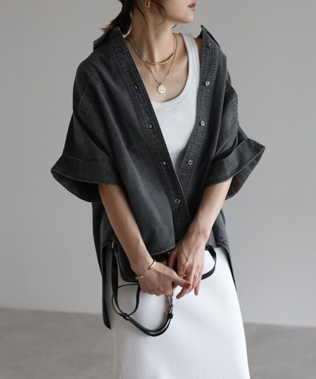 オーバーサイズデニムトップス