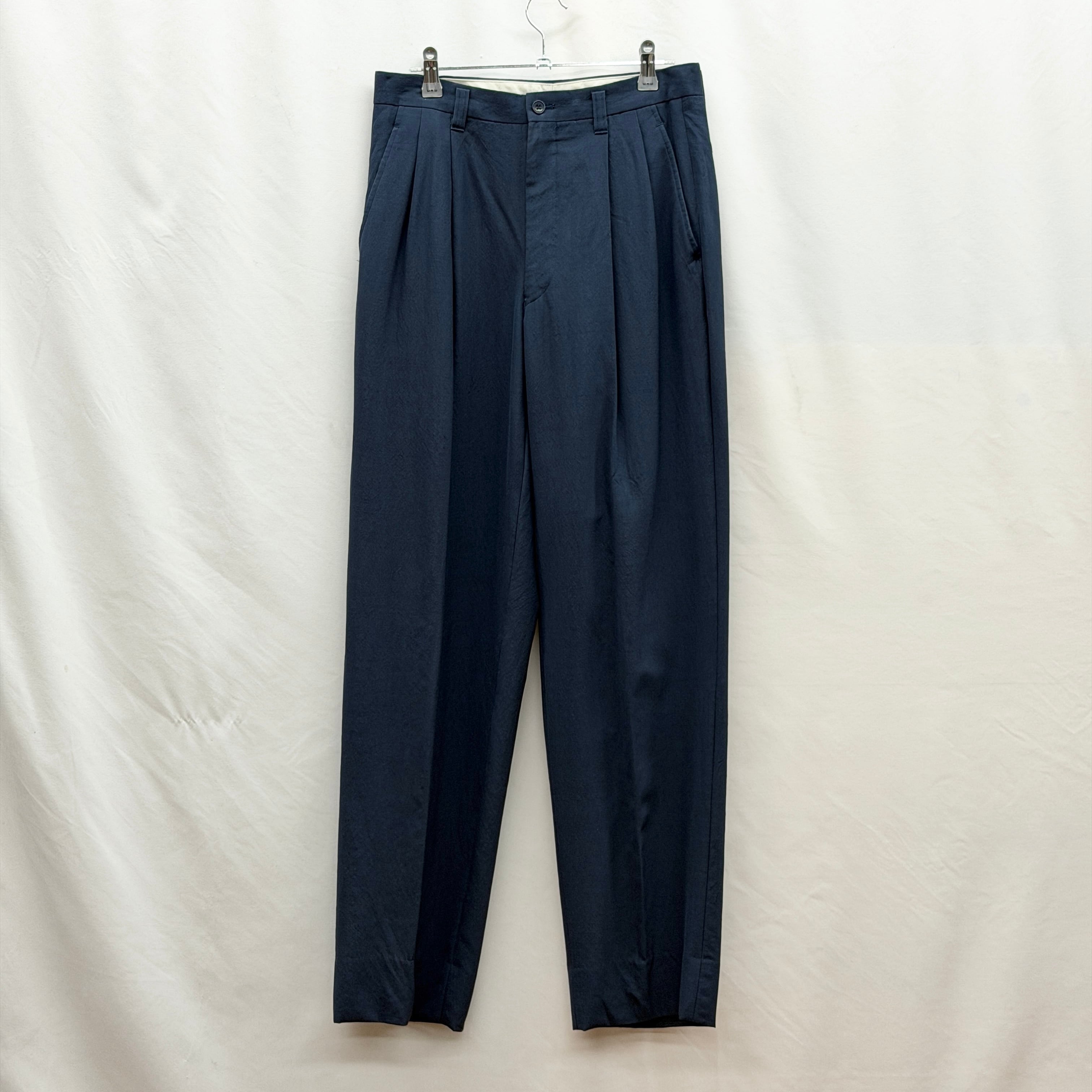 クリスチャンディオール　スラックス　31インチ Christian Dior】SLACKS クリスチャンディオール スラックス ネイビー