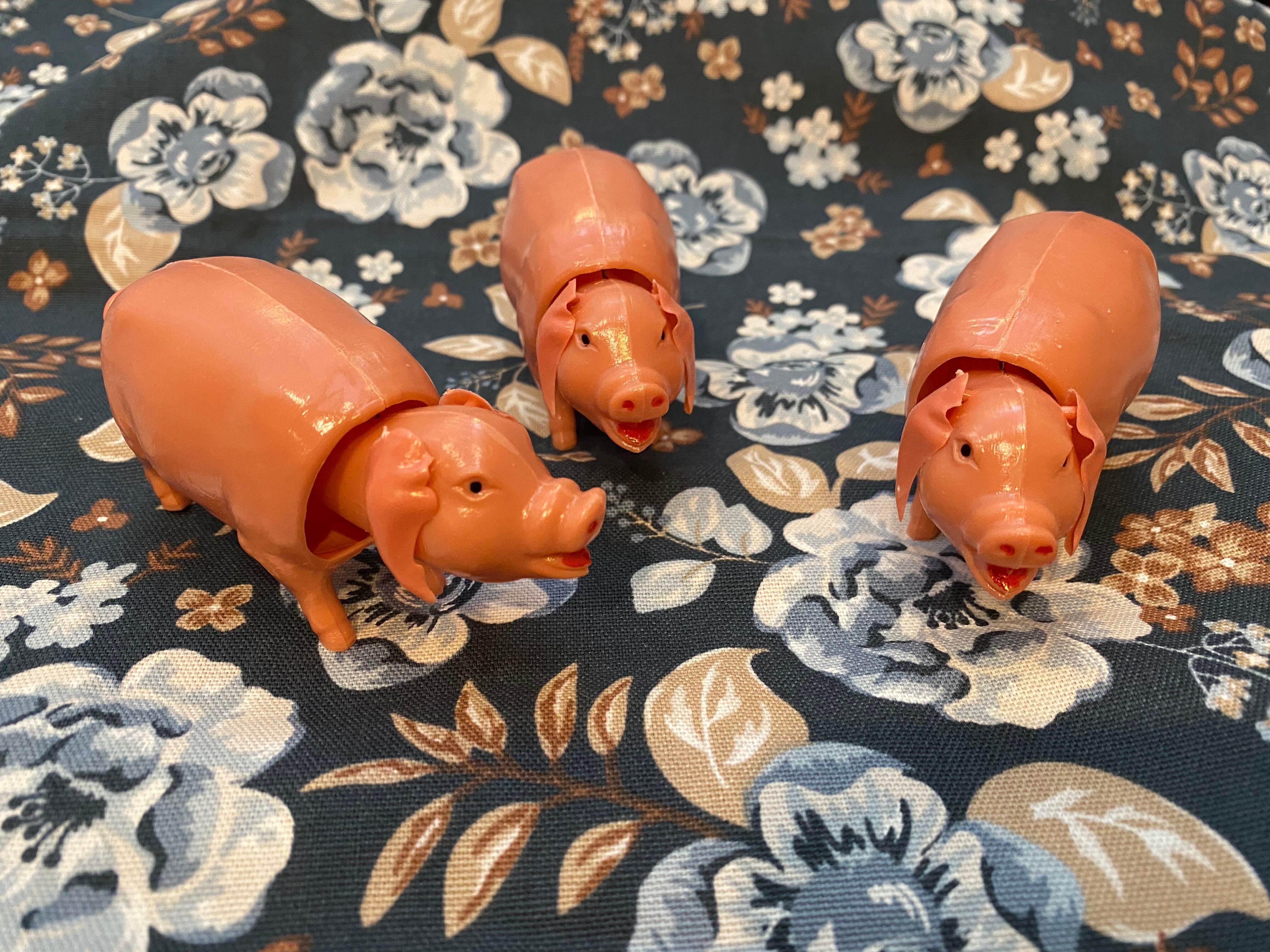 ドイツ製 首振り人形 豚 ブタ ピンク ピッグ コチカーニバル