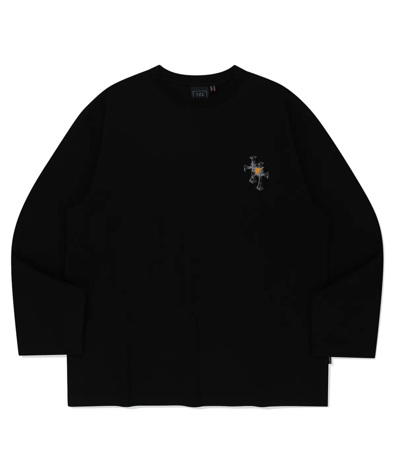 NEO GOTHIC CROSS LONGSLEEVE_BLK