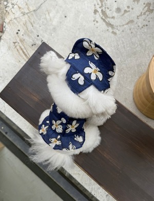 【THEREST OF LIFE】HAWAIIAN FLOWER OPS(navy)