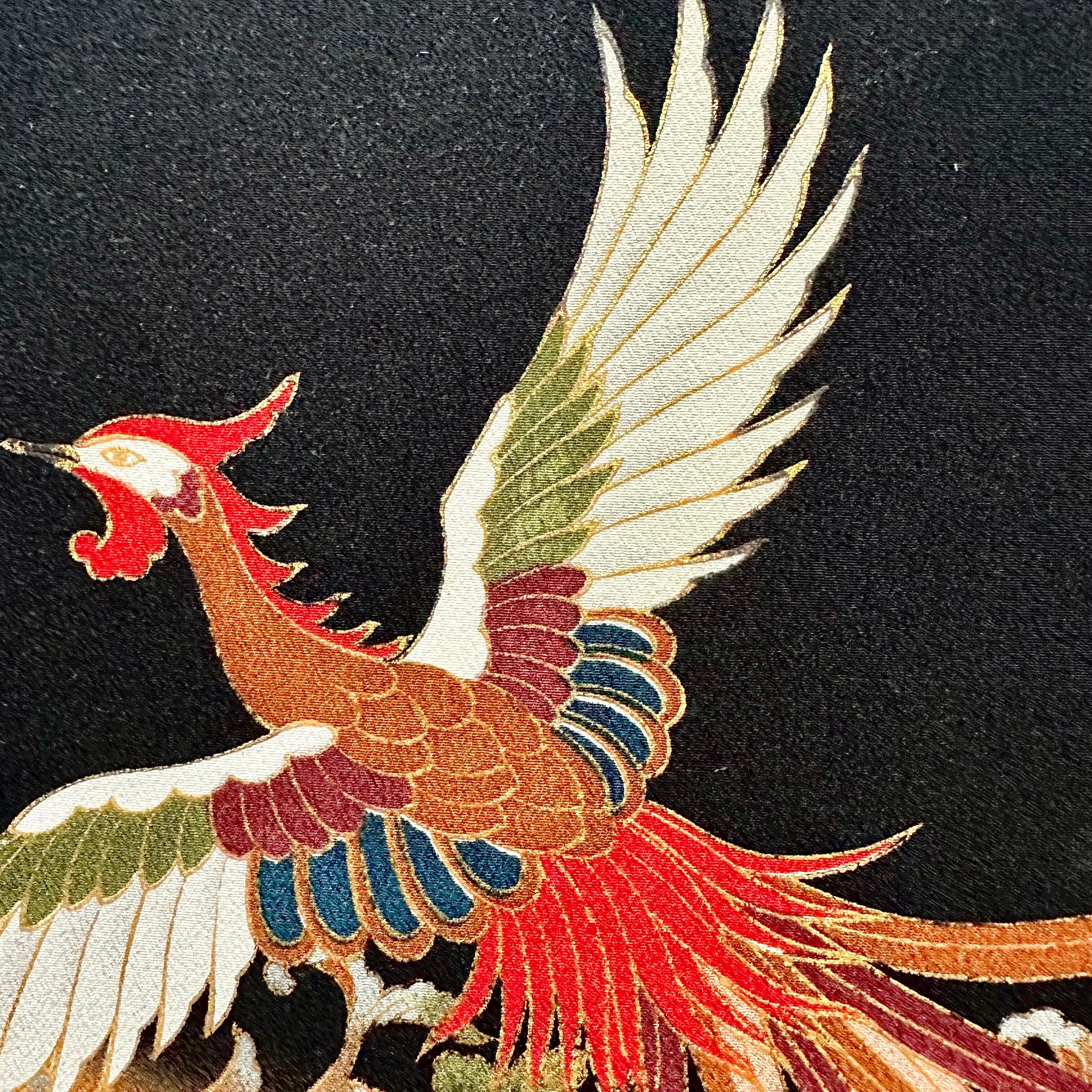 Kimono fabric panel 30×30cm 着物のファブリックパネル とりどりの