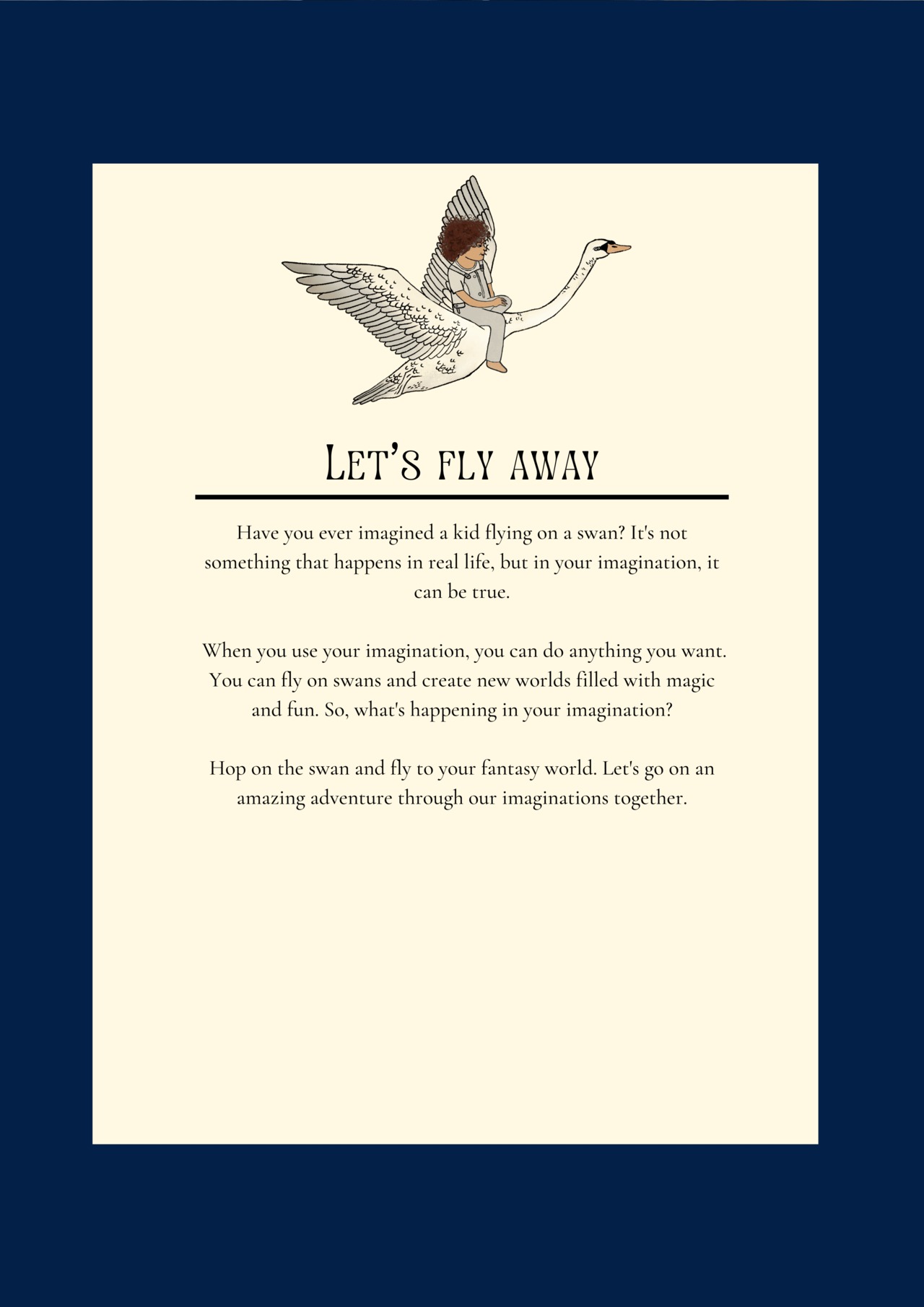 Kind Rebel / 'Let's Fly Away' Long sleeves