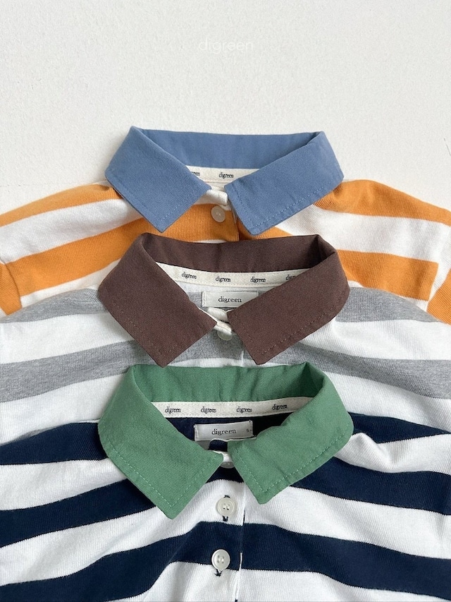 〘予約〙digreen / striped collar mtm