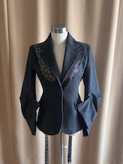 Sculptural Sleeve Tailored remake jacket-5079-11