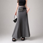 mermaid flare long skirt / l0438