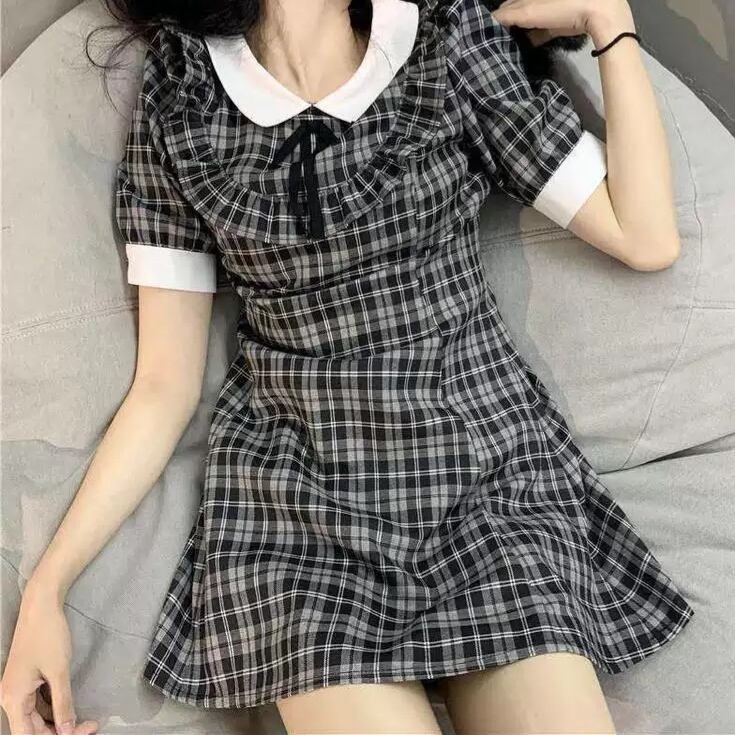 爆売りセール開催中 量産型女子オススメ 水色チェックフレアワンピース Moi Org Ar 爆売りセール開催中 量産型女子オススメ 水色チェックフレアワンピース Moi Org Ar