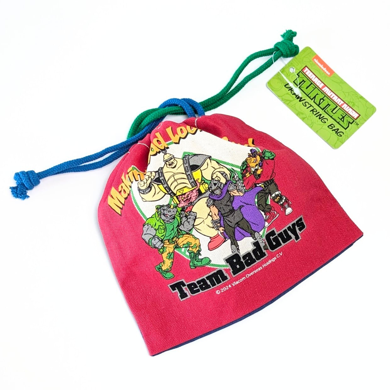 【 Teenage Mutant Ninja Turtles ( ティーンエイジ ミュータント ニンジャ タートルズ )  】『Ninja University / Team Bad Guys』アメリカンキャラクター巾着袋 〚アメリカン雑貨 アメトイ〛