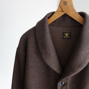 classic shawlcollar wool jacket / mochabrown