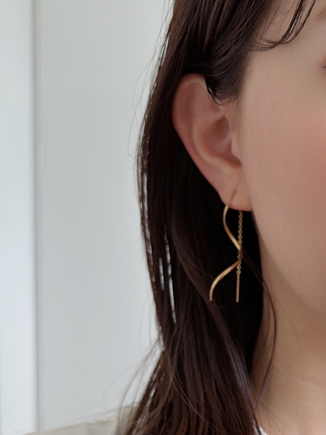 SS スパイラルピアス | none