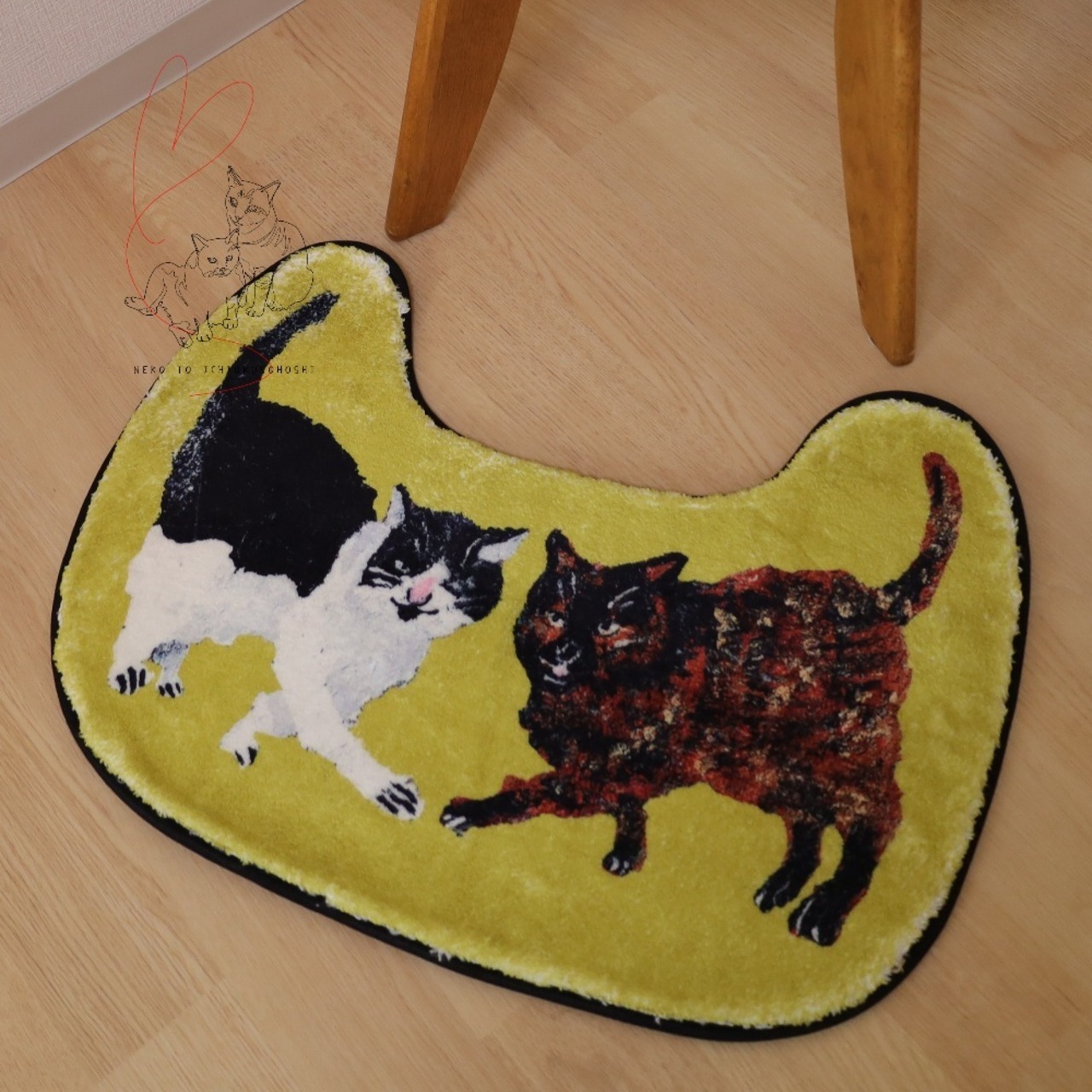 15歳の作家KOTETSU フロアマット (3タイプ) Atelier KOTETSU / アトリエコテツ ネコGR