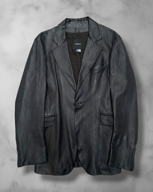 CoSTUME NATIONAL HOMME Leather Tailored Jacket Made in Italy Size:48
