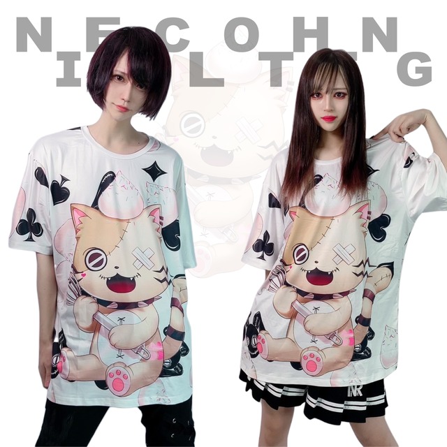 【ももしき×NieR Clothing】コラボデザイン総柄カットソー