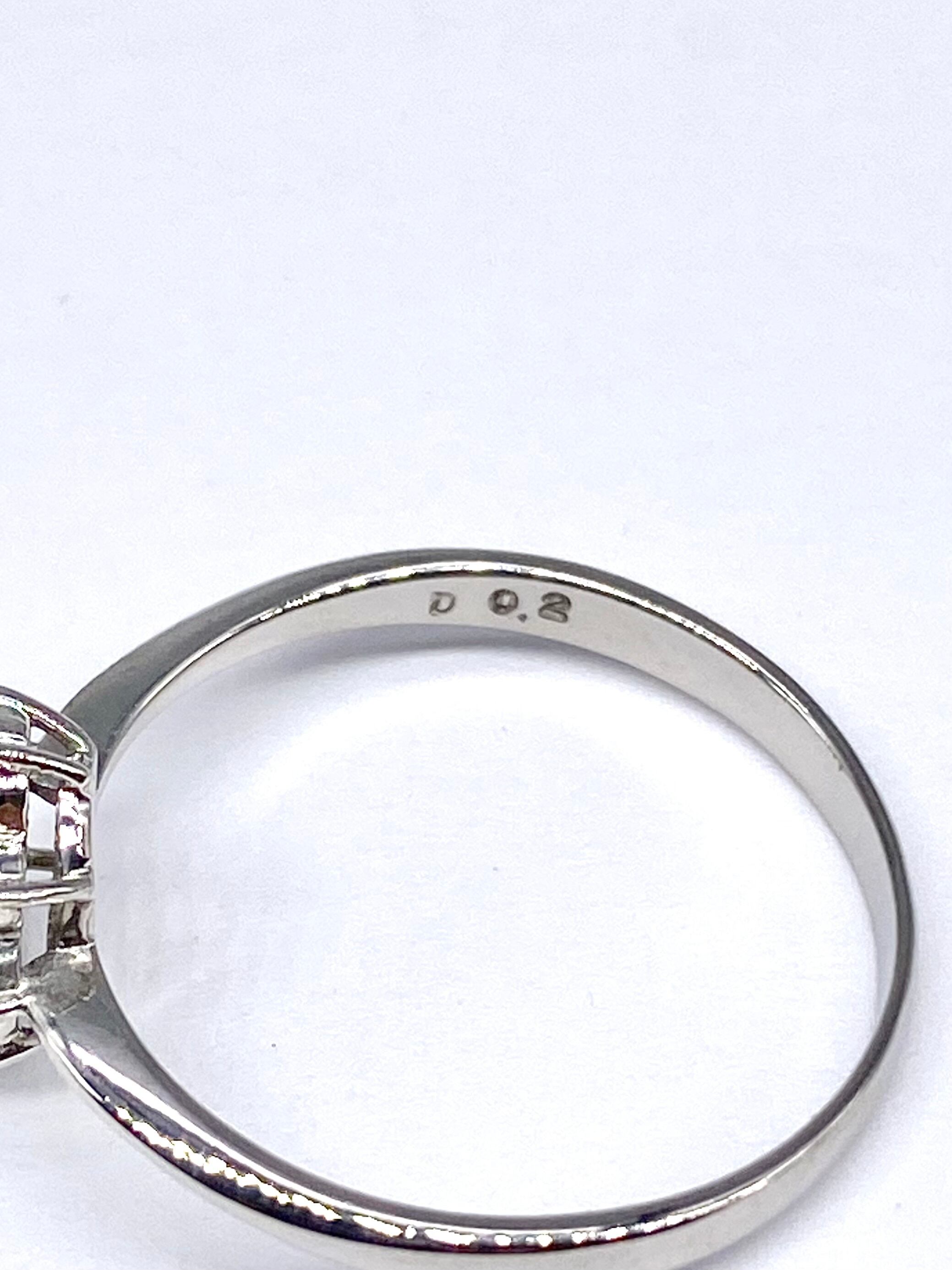 アレキサンドライト 0.1ct / ダイヤモンド 計0.2ct Pt900リング