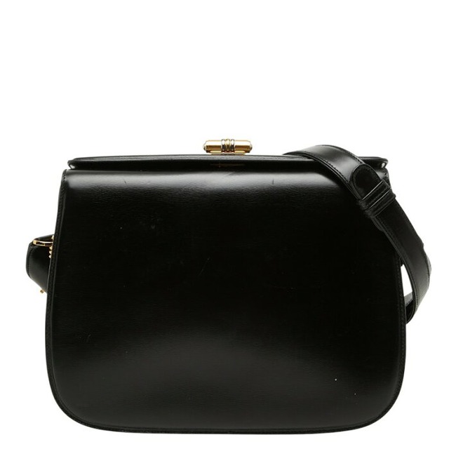 グッチ 斜め掛け ショルダーバッグ 0014060626 ブラック レザー レディース GUCCI 【中古】