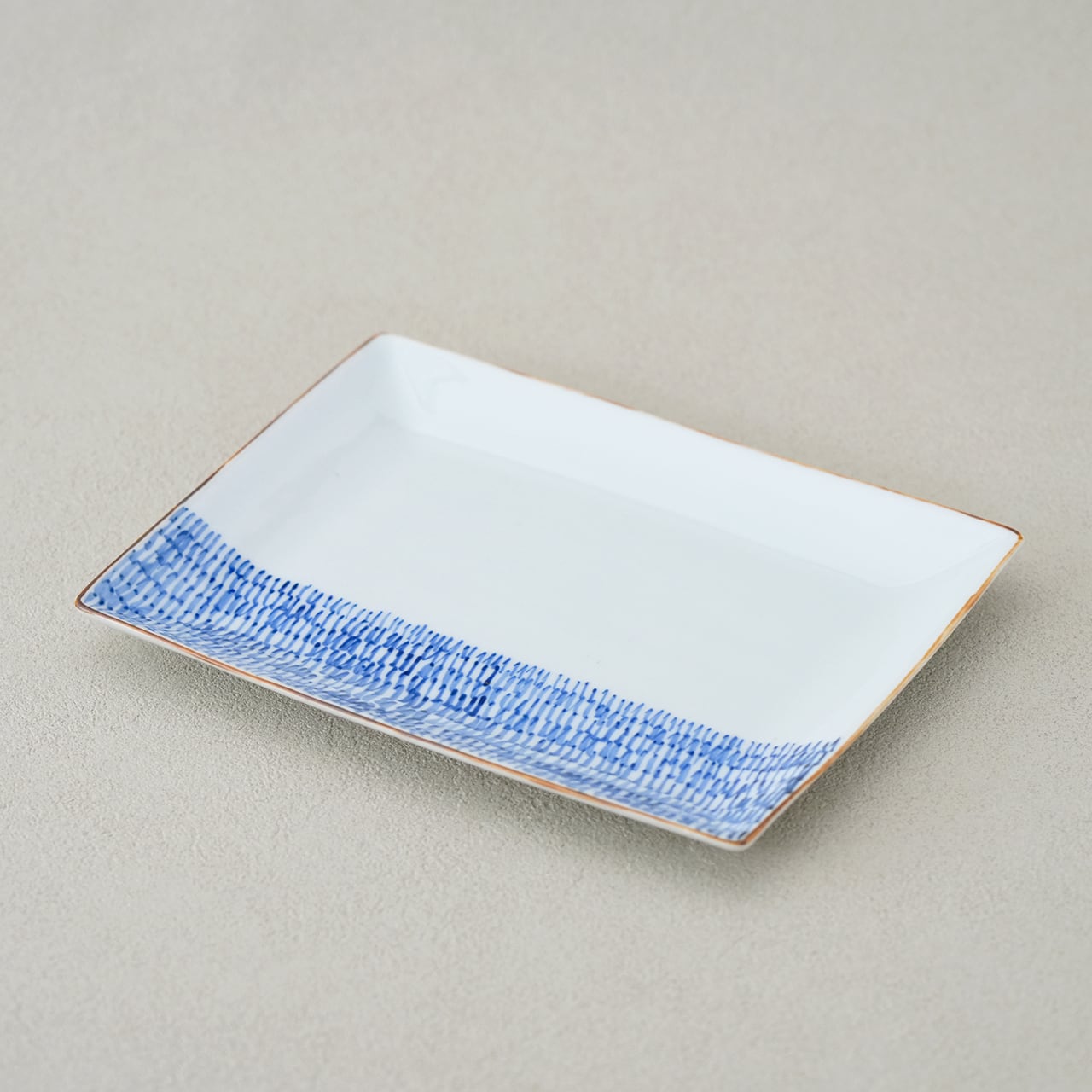 副千製陶所］みじん唐草 角プレート | フラッグス