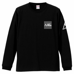 【UNISEX】ACTPROS スクエアロゴ 5.6oz 長袖Tシャツ（1.6インチリブ）【5colors】