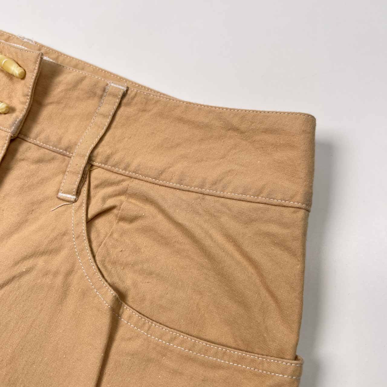 90s agnes b. アニエスベー ミニ ラップ スカート サイズ 38 /白タグ/ベージュ系/ビンテージ