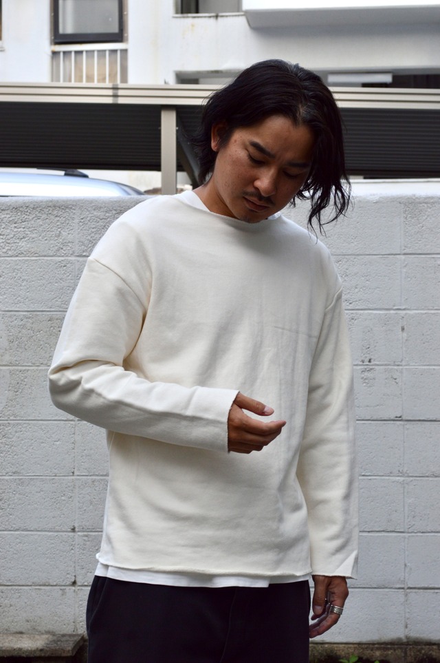 Swedish Army 70s Reproduct Boatneck Under Sweat White スウェーデン軍 復刻 1970 アンダースウェット ボートネック