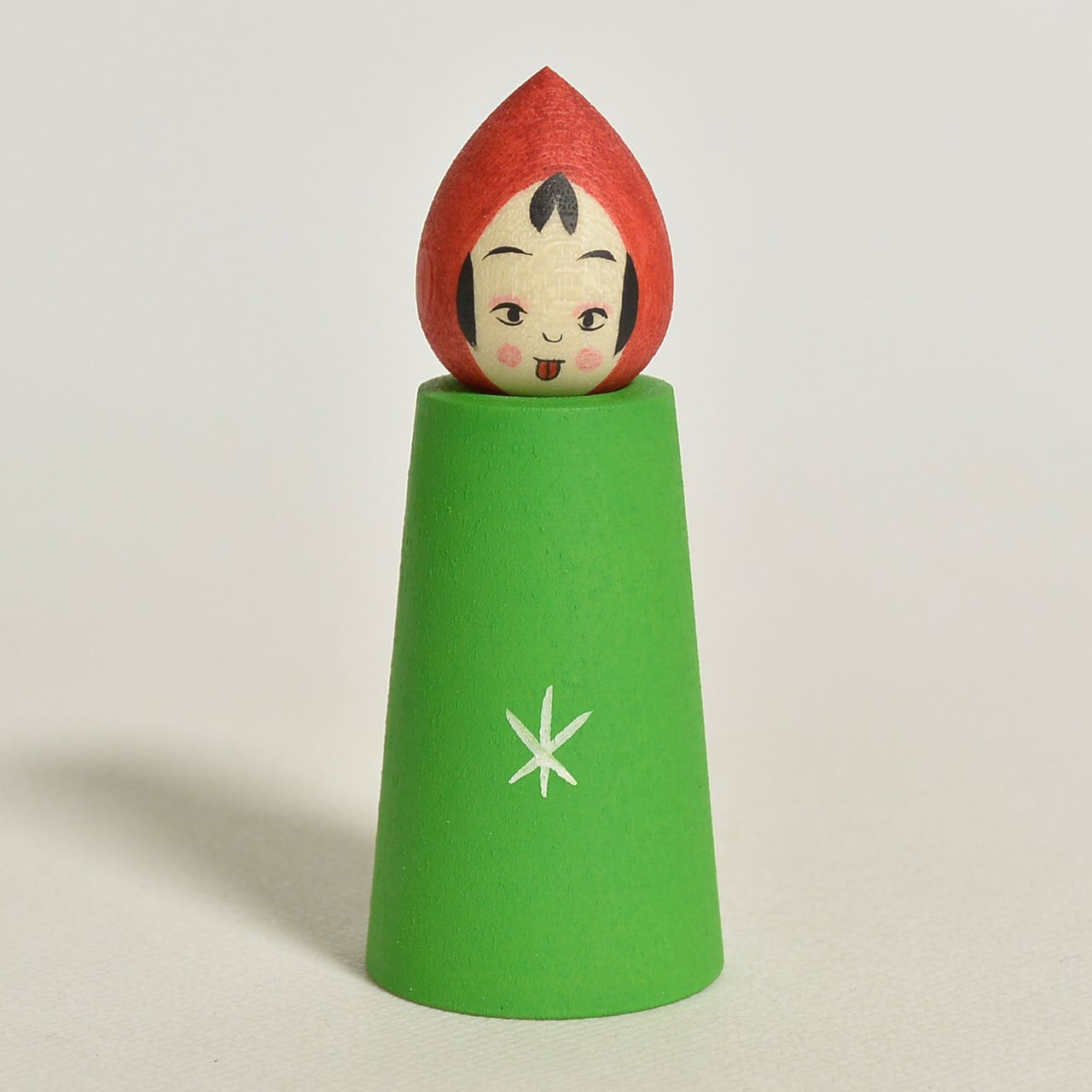 キャンドルちゃんこけし 約2寸 約6cm 鈴木明 工人（作並系）#2419