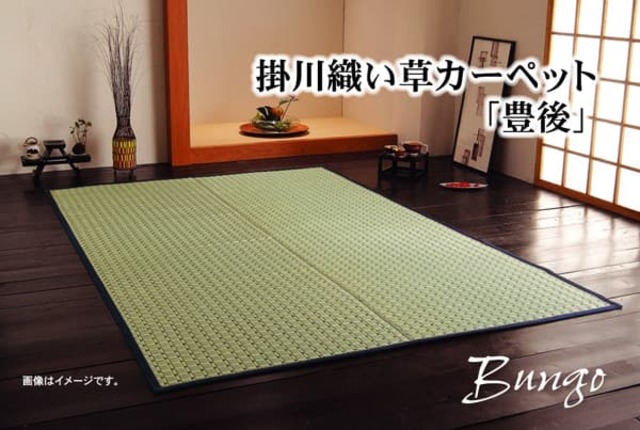 花ござ 雲仙 本間3畳 BE 191X286 191×286cm ラグマット カーペット ラグ 絨毯