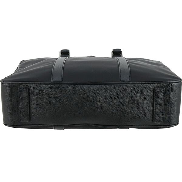 Used PRADA プラダ ブリーフケース リナイロン サフィアーノレザー